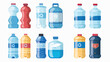 Vector of gallons of water icons 