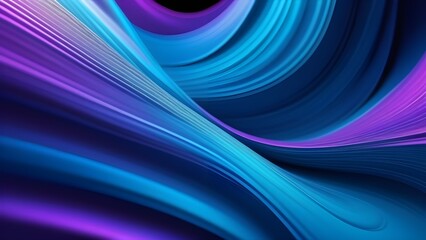 Poster - Abstract digital background with vibrant purple and blue hues. Dynamic lines and shapes create a