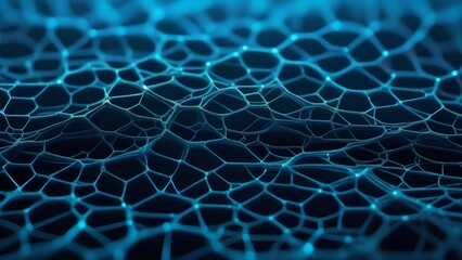 Poster - Futuristic abstract background in blue, representing technology and connectivity. Digital pattern of