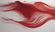 Red wave oil painting using brush technique.