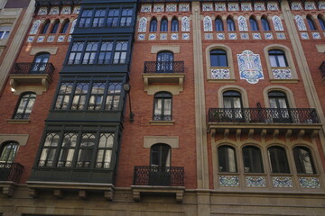 Wall Mural - Building in the downtown of Bilbao