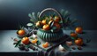 Orange fruit studio photography