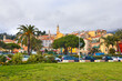 View of old town from Promenade du Soleil in Menton, France