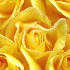 Poster - A close up shot of a bunch of yellow roses, suitable for various design projects
