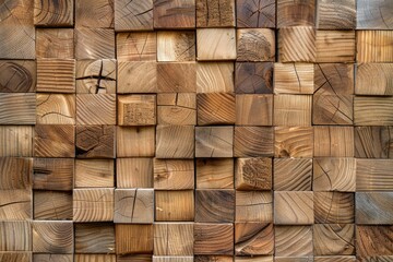 Poster - Detailed close up shot of a wooden wall. Great for backgrounds or textures
