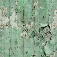 Poster - Detailed shot of peeling paint on a wall, perfect for texture backgrounds
