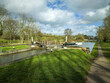 Hatton locks grand union canal warwickshire England UK