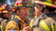 © Roberto - A firefighter instructs their team during a rescue operation, their calm demeanor inspiring confidence in the face of danger.