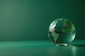 Aufkleber - A glass globe resting on a table. Perfect for educational or travel concepts