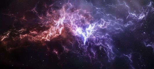 Wall Mural - galactic space background. beautiful nebula galaxy. generative ai