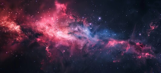 Wall Mural - galactic space background. beautiful nebula galaxy. generative ai