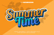 © Lutfar - Summer lettering editable text effect 3d text mockup,