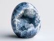 Stunning Refractive Crystal Egg Showcasing the Alluring Patterns and Luminescent Beauty of Natural Mineral Formations