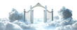 The Pearly Gates isolated on transparent background.