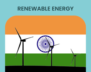 india renewable energy, environmental and ecological energy idea