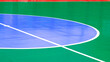 Colorful high quality rubber floor of outdoor futsal court texture background