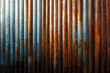corrugated rusty metal background