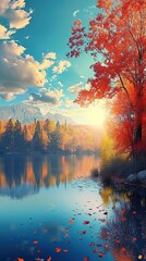 Wall Mural - Beautiful Background Wallpaper of Nature