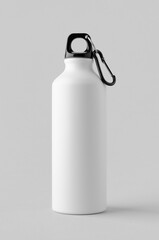 Wall Mural - White reusable water bottle mockup.