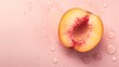 Peach fruit healthy food fresh sweet dessert natural ingredient for diet
