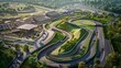 The Hungaroring Track Map is styled for poster wall art, presenting the circuit layout in a decorative form suitable for fans and enthusiasts