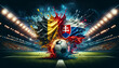 Soccer Concept. Europian Championship EM. Belgia vs Slovakia.