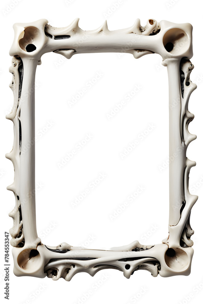 Bone Border Frame Png Transparent Background Stock Illustration | Adobe ...
