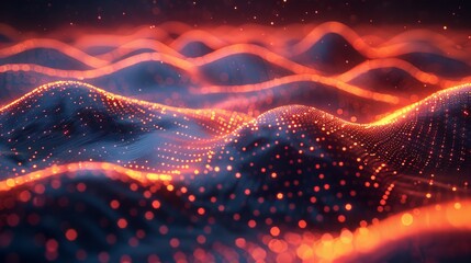 Poster - Background with futuristic abstract design, electronic backdrop with technological features...