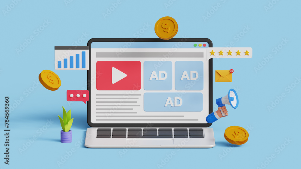 Online advertising, Social Media Campaign, Digital Marketing. Running ...