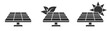 Solar panel icon. Vector illustration.