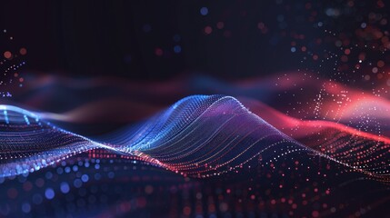 Poster - abstract background with connecting dots and lines. Connection structure. Science background. futuristic.