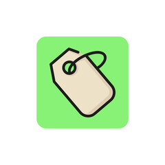 Poster - Line icon of price tag. Label, coupon, bookmark. Sale concept. Can be used for topics like business, shopping, promotion
