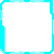 blue abstract frame set technology future interface hud .	