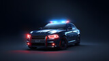 Fototapeta  - Police Car Criminal Icon 3d