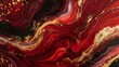 Close up of a red and gold painting marble background