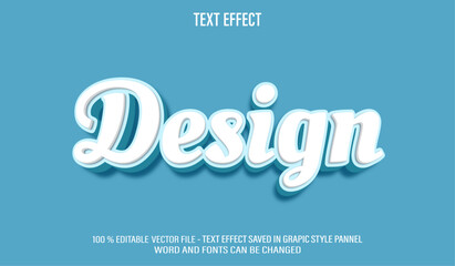 Poster - Design 3d editable text effect style