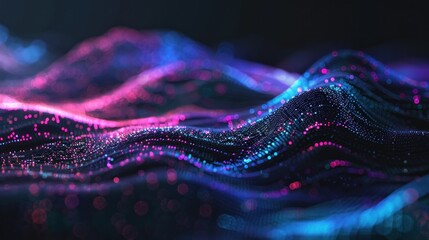Poster - abstract background with connecting dots and lines. Connection structure. Science background. futuristic.