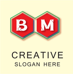 Sticker - BM Box Letter Logo Concept