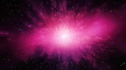 Wall Mural - exploding supernova in vibrant magenta hues - cosmic phenomenon background