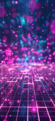 Futuristic Cyber Metropolis Aerial View., Amazing and simple wallpaper, for mobile