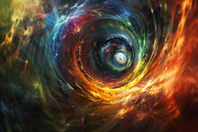 Swirling Vortex Through Space 