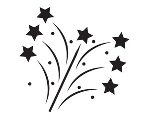 Wall Mural - shooting stars icon vector set. abstract silhouette of shooting star. meteorite and comet symbols. f