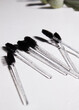 black eyelash brushes in the set, interior display of the product