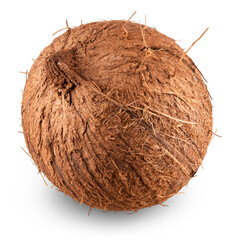 Wall Mural - whole coconut isolated on transparent background
