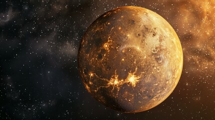 Wall Mural - planet mercury generative ai