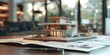 © Brian - Model house sitting on mortgage contract