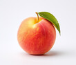 A peach isolated on a white background