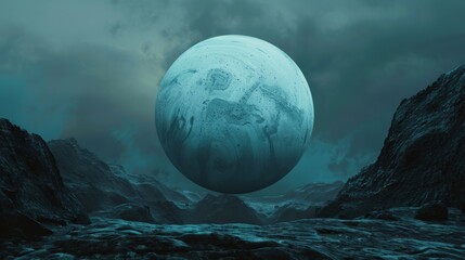 Wall Mural - uranus planet generative ai