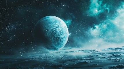 Wall Mural - uranus planet generative ai