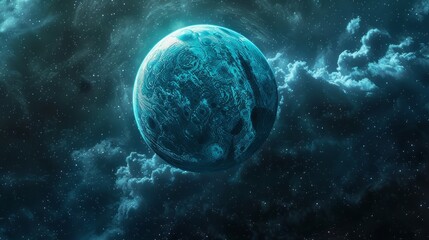 Wall Mural - uranus planet generative ai